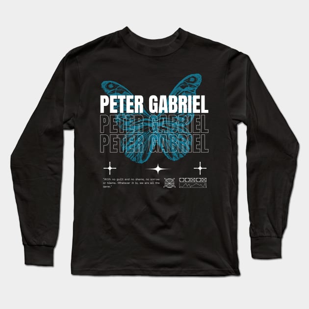 Peter Gabriel // Butterfly Long Sleeve T-Shirt by Saint Maxima